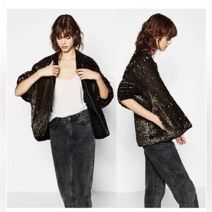 Zara, Sequins Jacket, Small